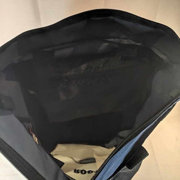 Roots Rolling Travel Bag Luggage Shouder Bag Blue Grey Black Wheels Roller - Picture 12 of 15